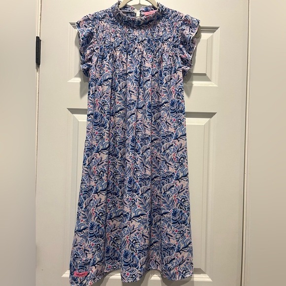Simply Southern Dresses & Skirts - Simply Southern Tropical Leaf pink and blue Women's Dress Size: M